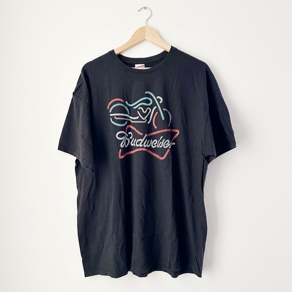 NEW Junk Food Clothing Budweiser Motorcycle Graphic Tee - Picture 2 of 6